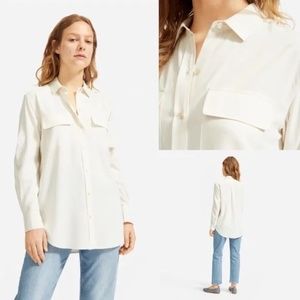 NWT Everlane Washable Silk Relaxed Shirt